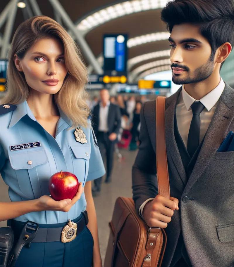 "Sir, do you have an apple?"